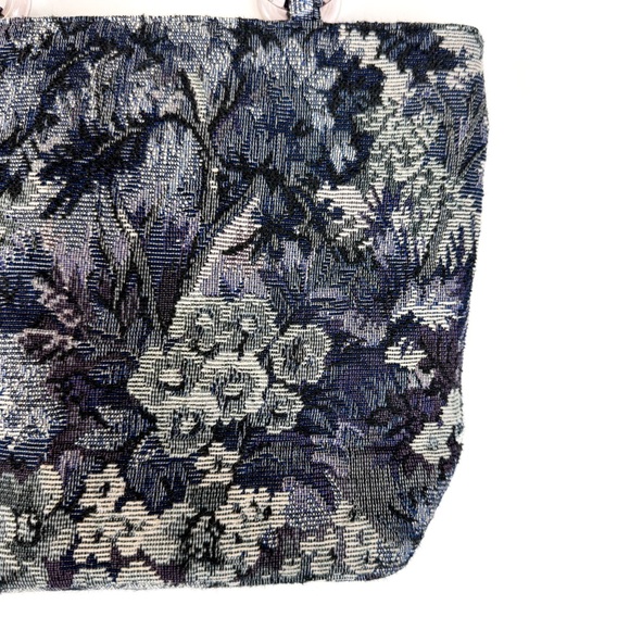 Ornate Blue Vintage Purse - Picture 2 of 4